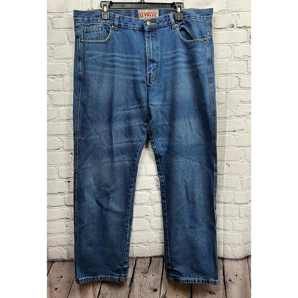 Revolve Mens Vintage Bootcut Jeans Size 38X32 100% Cotton - Picture 2 of 9